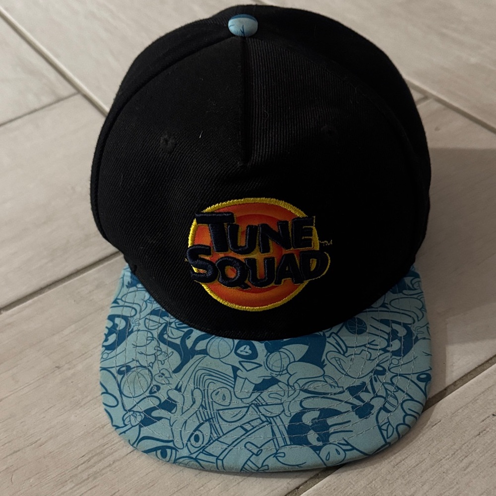 Space Jam Tune Squad Looney Tunes Snapback Hat Black Blue